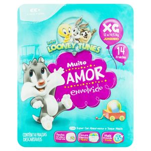 LOONEY TUNES FRALDA JUMBINHO TAMANHO XG x 14