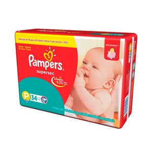 PAMPERS FRALDA SUPERSEC ECONOMICO P x 34