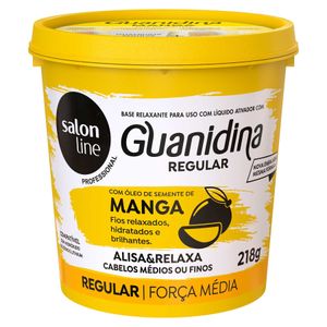 SALON LINE KIT ALISANTE GUANIDINA MANGA REGULAR 218G+ATIVADOR 54ML+NEUTRALIZANTE 54ML x 1