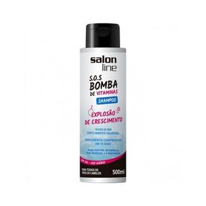 SALON LINE SHAMPOO SOS BOMBA VITAMINAS EXPLOSAO DE CRESCIMENTO 500 ML x 1