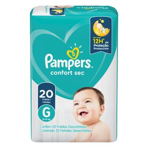 PAMPERS FRALDA CONFORT SEC GRANDE x 20