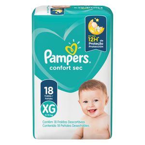 PAMPERS FRALDA CONFORT SEC XG x 18