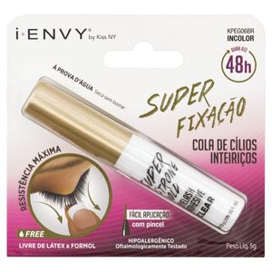 I-ENVY KISS NY COLA DE CILIOS POSTICOS SUPER FIXACAO 48H INCOLOR 5 G x 1