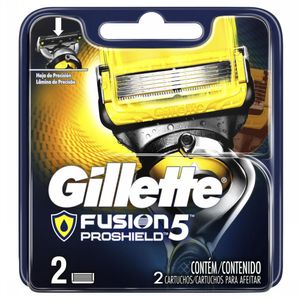 GILLETTE FUSION REFIL BARBEAR MASCULINO PROSHIELD x 2
