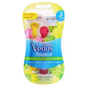 GILLETTE VENUS APARELHO DEPILATORIO FEMININO TROPICAL x 3