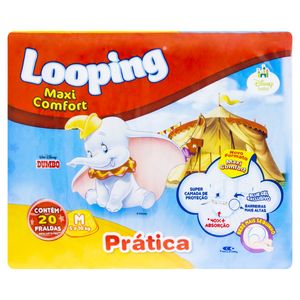 LOOPING FRALDA MAX COMFORT PRATICA TAMANHO M x 20