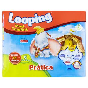 LOOPING FRALDA PRATICA MAXI COMFORT GRANDE x 20