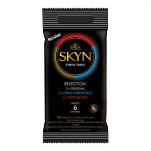 SKYN SACHE PRESERVATIVO LUBRIFICADO SELECTION x 6