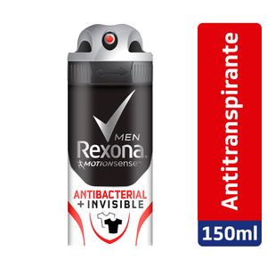 Desodorante Antitranspirante Rexona Aerosol Antibacterial Invisible 150ml