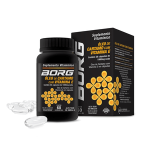 Borg Óleo de Cartamo + Vitamina E C/ 60 Caps Gel
