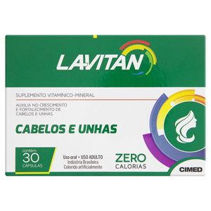 Multivitaminico Lavitan Cabelos E Unhas Com 30 Capsulas