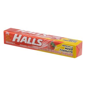 HALLS BALA DROPS MORANGO 28 G x 1