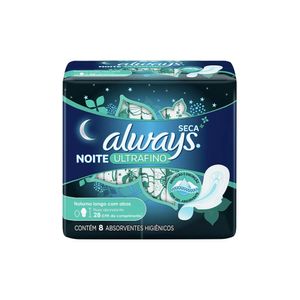 ALWAYS ABSORVENTE NOTURNO ULTRA FINO COM ABAS x 8