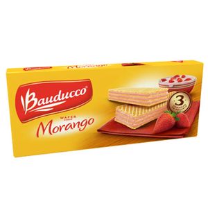 Biscoito Bauducco Wafer Sabor Morango 140G