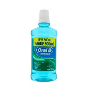 ORAL-B LIQUIDO LEVE 500ML PAGUE 300ML COMPLETE HORTELA 500 ML x 1