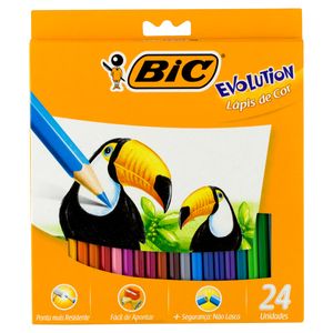 Lápis De Cor Bic Evolution 24 Unidades
