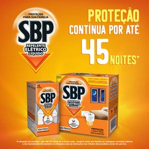 SBP REPELENTE ELETRICO LIQUIDO 45 NOITES APARELHO + REFIL 35ML 35 ML x 1