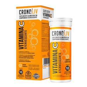 Cronoliv Vitamina C 1G C/ 10 Comp Efervescentes