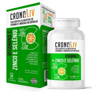 Cronoliv Vitamina C + Zinco + Selênio C/ 30 Caps