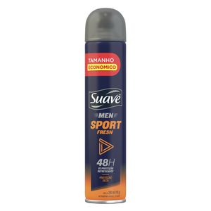 Antitranspirante Aerossol Sport Fresh Suave Men 200ml Tamanho Economico