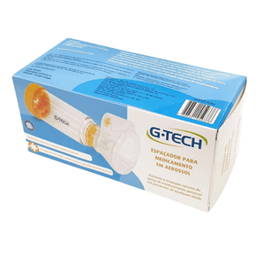 Espacador para Medicamento Aerossol Adulto e Infantil G-Tech Clear