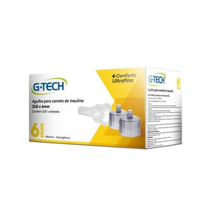 Agulha Para Caneta de Insulina 6Mm 31G Caixa com 100 G-Tech