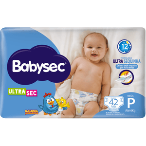Fralda Babysec Ultra Mega Tamanho P c/42 un