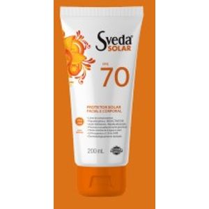 PROTETOR SOLAR FACIAL E CORPORAL FPS 70 SVEDA SOLAR 200ML