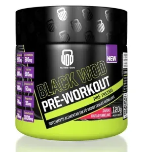 Pre-Workout Black Wod Frutas Vermelhas 120G