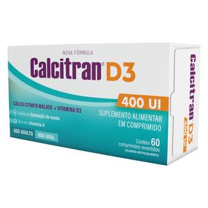 CALCITRAN D3 COMPRIMIDO REVESTIDO 400IU x 60