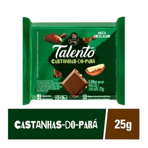 GAROTO CHOCOLATE TALENTO CASTANHA DO PARA 25 G x 1