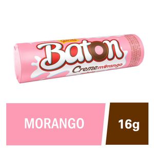 Chocolate GAROTO BATON Recheado Morango 16g