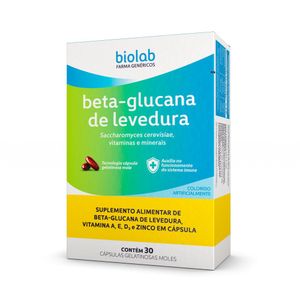 Beta-Glucana de Levedura Biolab 30 Cápsulas