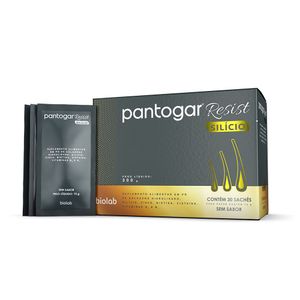Suplemento Alimentar Pantogar Resist em Pó Silicio Sem Sabor 10g 30 Saches