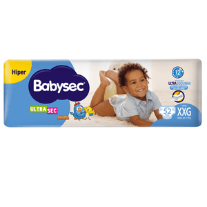 Fralda Babysec Ultrasec Hiper XXG 52 Unidades
