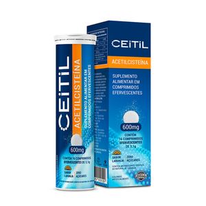 Ceitil Acetilcisteina 600mg 16 Comprimidos Efervecentes