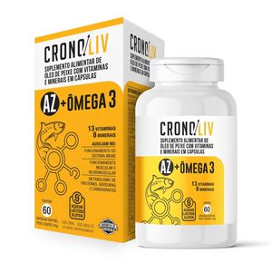 Cronoliv Az e Omega 3 Com 60 Capsulas Softgel