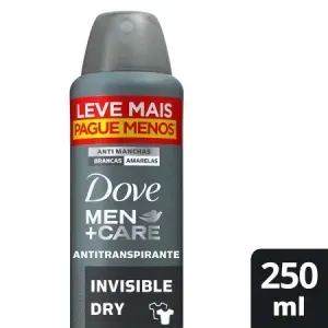 Desodorante Antitranspirante Dove Aerosol Men Care Invisible 250ml