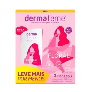 Kit Sabonete Intimo Dermafeme Floral 2X 200ml