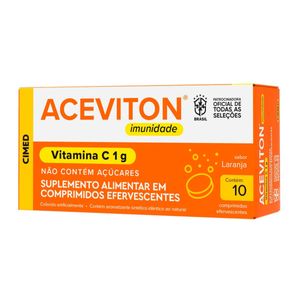 Vitamina C Aceviton 1G 10 Comprimido Efervescente Sabor Laranja