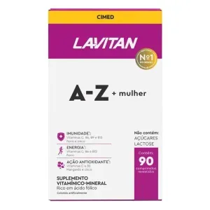Polivitaminico Lavitan A-Z Mulher 60 Comprimidos