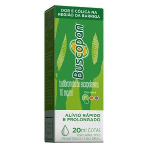 Buscopan Brometo de N Butil Escopolamina 10mg/ml Solucao Oral 20ml