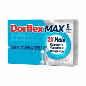 Dorflex Max Analgesico e Relaxante Muscular 8 Comprimidos