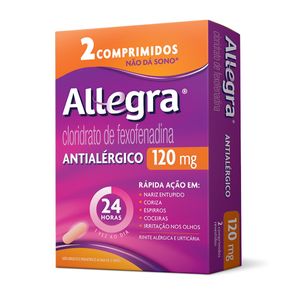 Antialergico Allegra 120mg 2 comprimidos