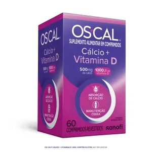 Suplemento Vitaminico Os-Cal D Calcio 500mg + Vitamina D 1000UI 60 comprimidos