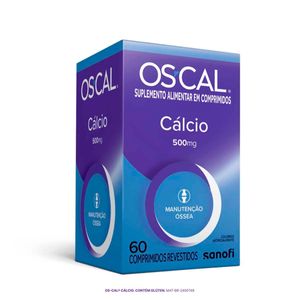 Os-cal Calcio 500mg Com 60 Comprimidos