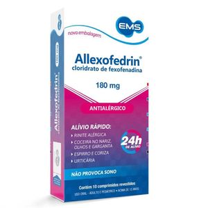 Allexofedrin 180mg com 10 comprimidos
