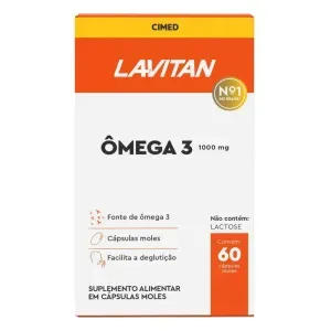Omega 3 1000mg Lavitan 60 Capsulas Gelatinosas
