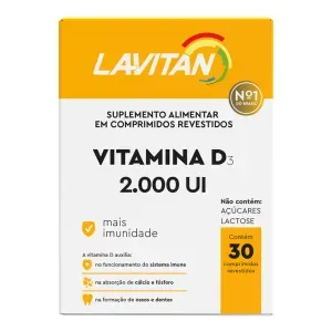 Vitamina D 2.000UI Lavitan 30 comprimidos Lavitan