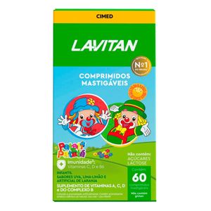 Multivitaminico Infantil Lavitan Com 60 Comprimidos Mastigaveis